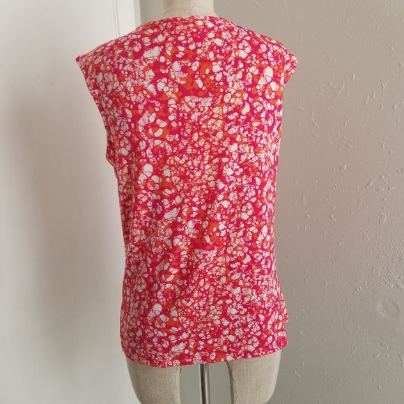 Michael Kors cowl printed sleeveless top  M  *C5 - Picture 2 of 4